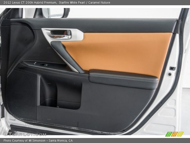 Starfire White Pearl / Caramel Nuluxe 2012 Lexus CT 200h Hybrid Premium