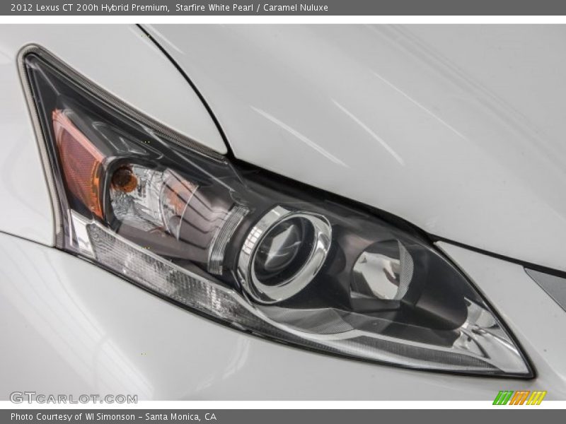 Starfire White Pearl / Caramel Nuluxe 2012 Lexus CT 200h Hybrid Premium
