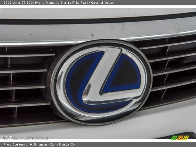 Starfire White Pearl / Caramel Nuluxe 2012 Lexus CT 200h Hybrid Premium