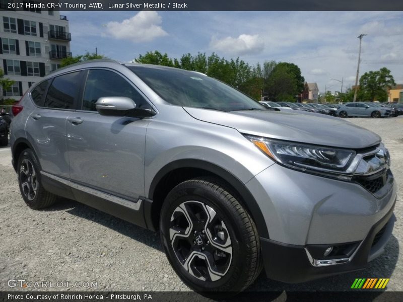 Lunar Silver Metallic / Black 2017 Honda CR-V Touring AWD