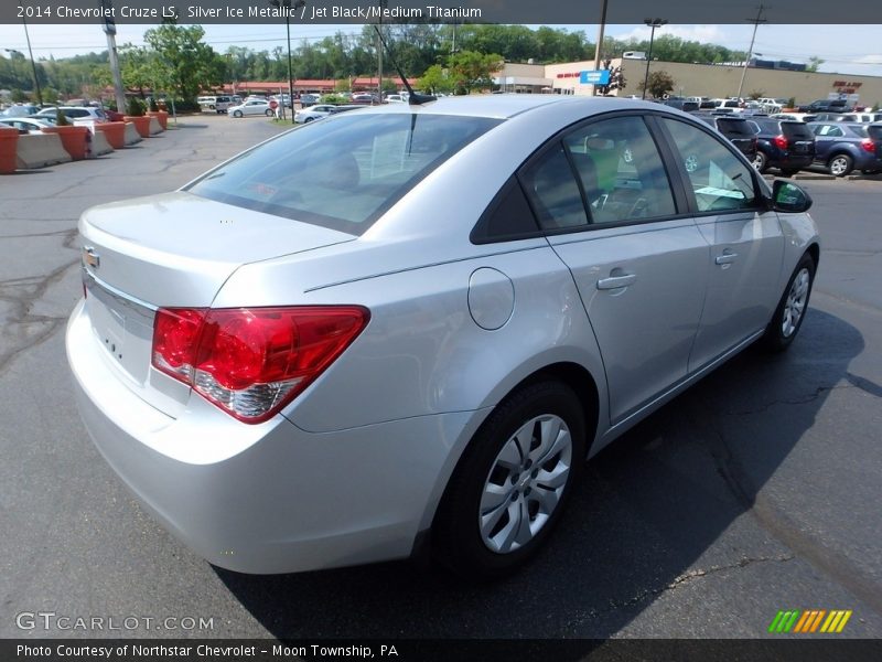 Silver Ice Metallic / Jet Black/Medium Titanium 2014 Chevrolet Cruze LS