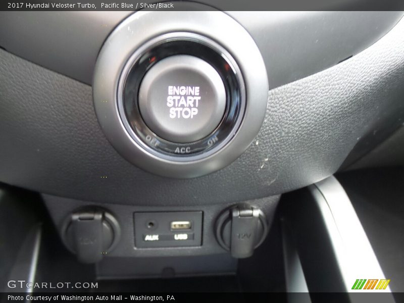 Pacific Blue / Silver/Black 2017 Hyundai Veloster Turbo