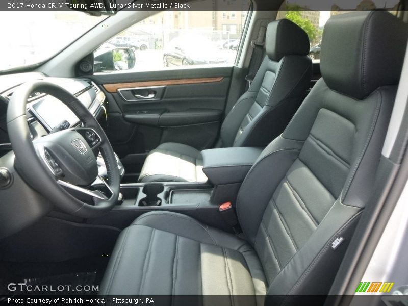 Lunar Silver Metallic / Black 2017 Honda CR-V Touring AWD