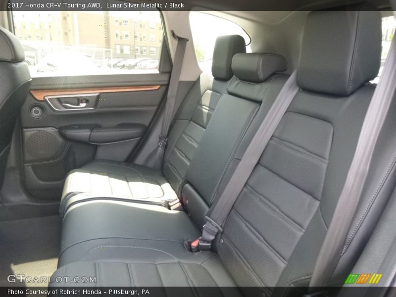 Lunar Silver Metallic / Black 2017 Honda CR-V Touring AWD