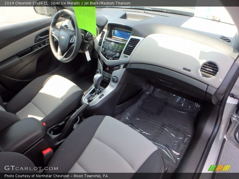 Silver Ice Metallic / Jet Black/Medium Titanium 2014 Chevrolet Cruze LS