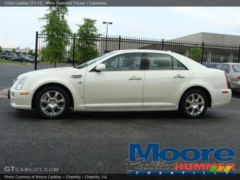 White Diamond Tricoat / Cashmere 2009 Cadillac STS V6