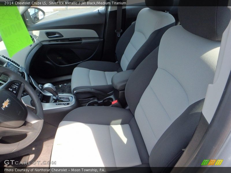 Silver Ice Metallic / Jet Black/Medium Titanium 2014 Chevrolet Cruze LS