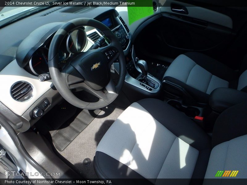 Silver Ice Metallic / Jet Black/Medium Titanium 2014 Chevrolet Cruze LS