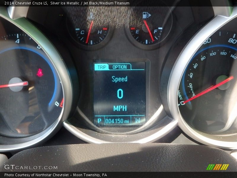 Silver Ice Metallic / Jet Black/Medium Titanium 2014 Chevrolet Cruze LS