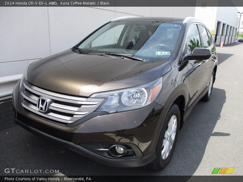 Kona Coffee Metallic / Black 2014 Honda CR-V EX-L AWD