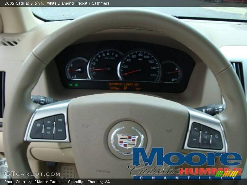 White Diamond Tricoat / Cashmere 2009 Cadillac STS V6