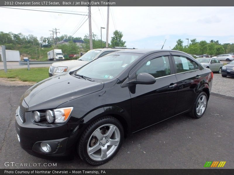 Black / Jet Black/Dark Titanium 2012 Chevrolet Sonic LTZ Sedan