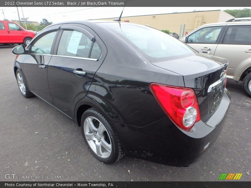Black / Jet Black/Dark Titanium 2012 Chevrolet Sonic LTZ Sedan