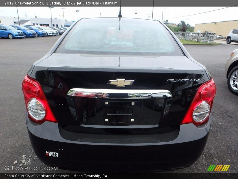 Black / Jet Black/Dark Titanium 2012 Chevrolet Sonic LTZ Sedan