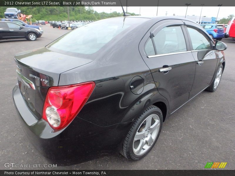 Black / Jet Black/Dark Titanium 2012 Chevrolet Sonic LTZ Sedan