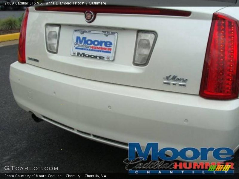 White Diamond Tricoat / Cashmere 2009 Cadillac STS V6