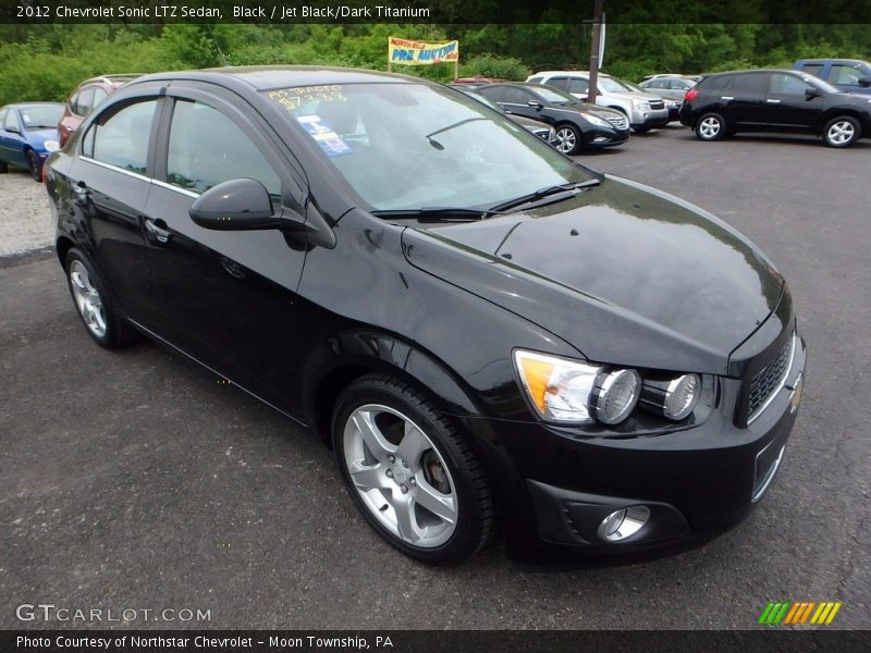 Black / Jet Black/Dark Titanium 2012 Chevrolet Sonic LTZ Sedan