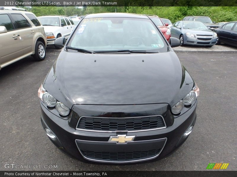 Black / Jet Black/Dark Titanium 2012 Chevrolet Sonic LTZ Sedan