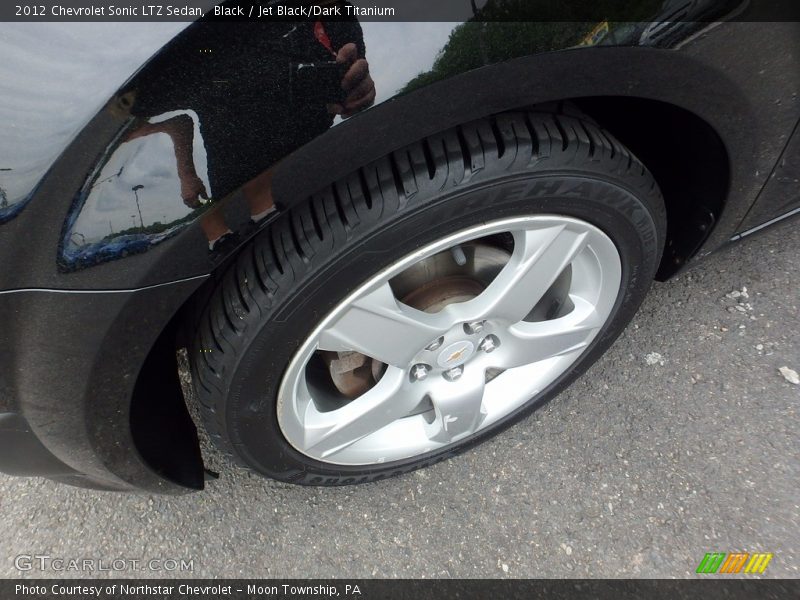 Black / Jet Black/Dark Titanium 2012 Chevrolet Sonic LTZ Sedan