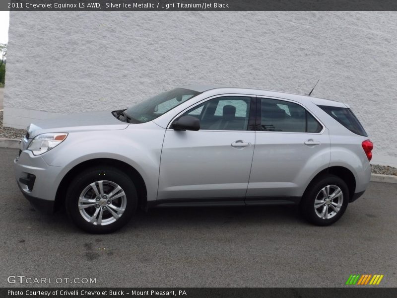 Silver Ice Metallic / Light Titanium/Jet Black 2011 Chevrolet Equinox LS AWD