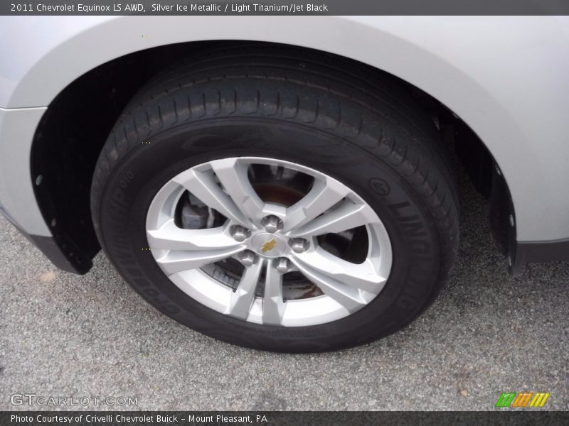 Silver Ice Metallic / Light Titanium/Jet Black 2011 Chevrolet Equinox LS AWD
