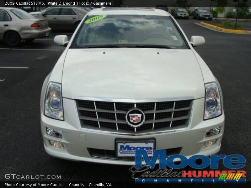 White Diamond Tricoat / Cashmere 2009 Cadillac STS V6