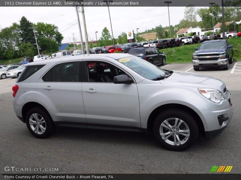 Silver Ice Metallic / Light Titanium/Jet Black 2011 Chevrolet Equinox LS AWD