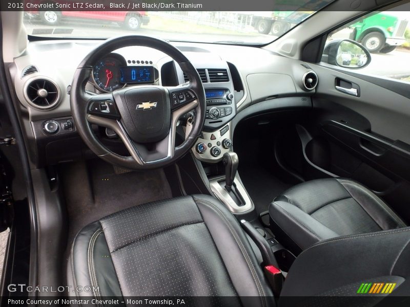 Black / Jet Black/Dark Titanium 2012 Chevrolet Sonic LTZ Sedan