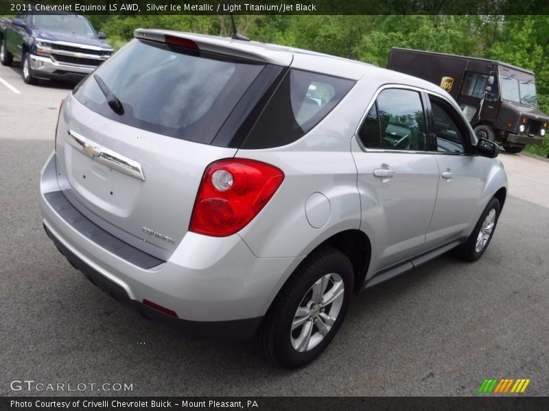 Silver Ice Metallic / Light Titanium/Jet Black 2011 Chevrolet Equinox LS AWD