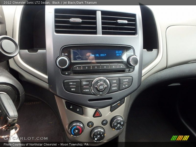 Black / Jet Black/Dark Titanium 2012 Chevrolet Sonic LTZ Sedan