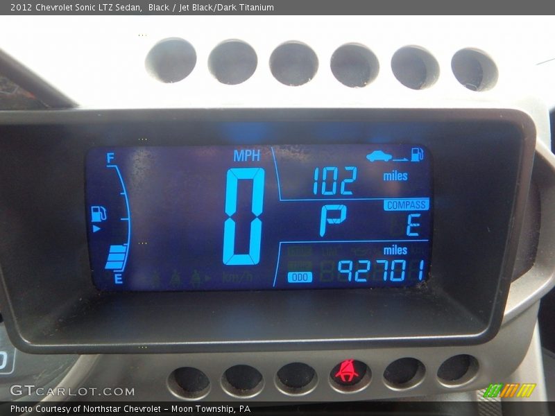 Black / Jet Black/Dark Titanium 2012 Chevrolet Sonic LTZ Sedan