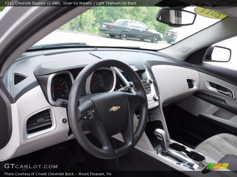 Silver Ice Metallic / Light Titanium/Jet Black 2011 Chevrolet Equinox LS AWD