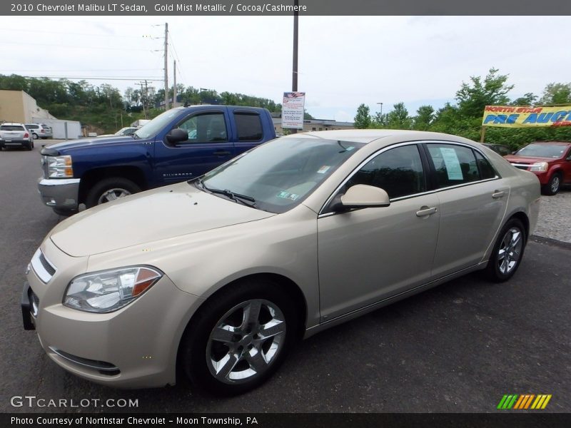 Gold Mist Metallic / Cocoa/Cashmere 2010 Chevrolet Malibu LT Sedan