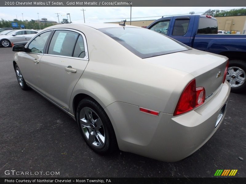 Gold Mist Metallic / Cocoa/Cashmere 2010 Chevrolet Malibu LT Sedan