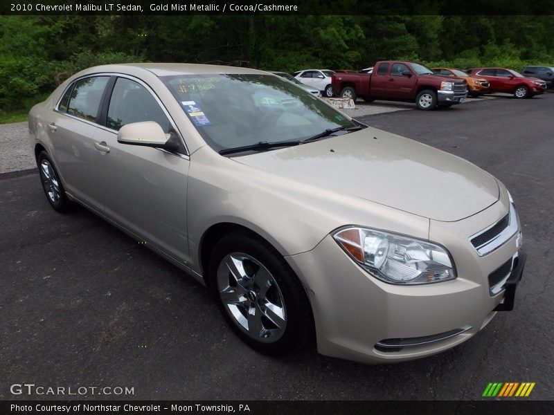 Gold Mist Metallic / Cocoa/Cashmere 2010 Chevrolet Malibu LT Sedan