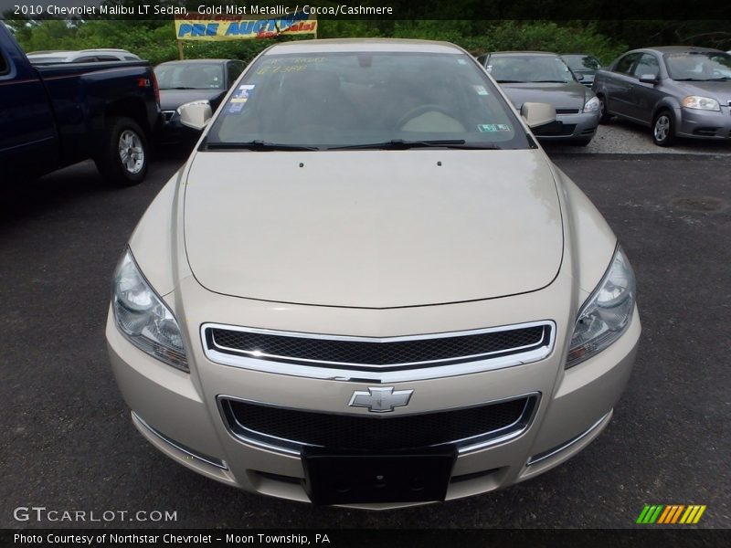 Gold Mist Metallic / Cocoa/Cashmere 2010 Chevrolet Malibu LT Sedan
