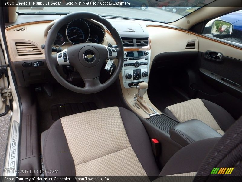 Gold Mist Metallic / Cocoa/Cashmere 2010 Chevrolet Malibu LT Sedan