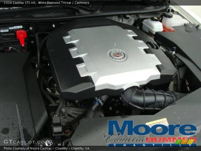 White Diamond Tricoat / Cashmere 2009 Cadillac STS V6