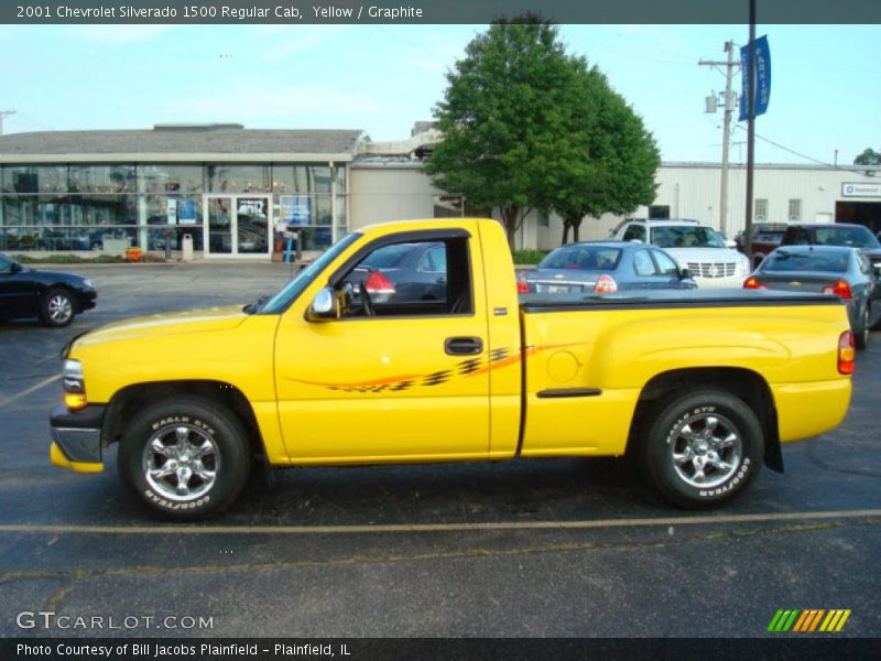 Yellow / Graphite 2001 Chevrolet Silverado 1500 Regular Cab