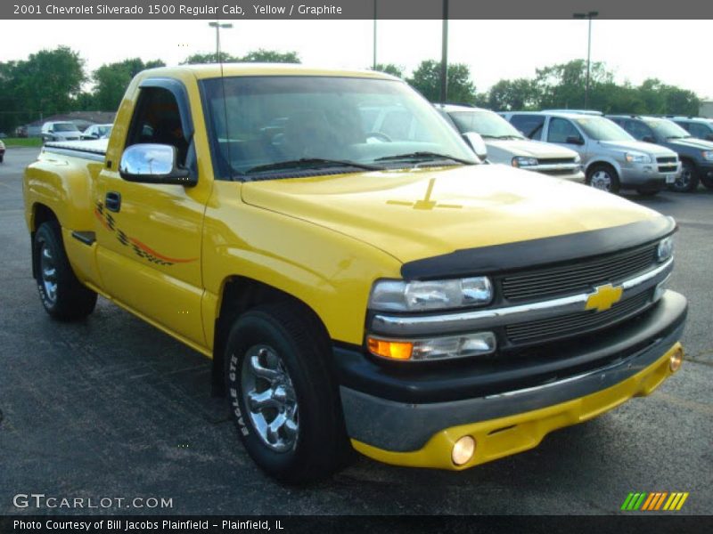 Yellow / Graphite 2001 Chevrolet Silverado 1500 Regular Cab