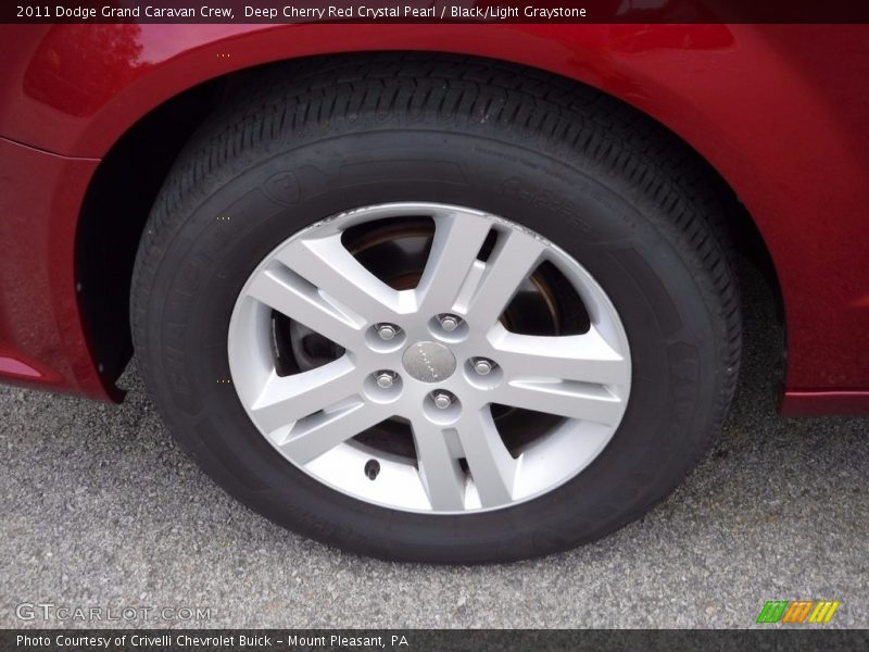 Deep Cherry Red Crystal Pearl / Black/Light Graystone 2011 Dodge Grand Caravan Crew