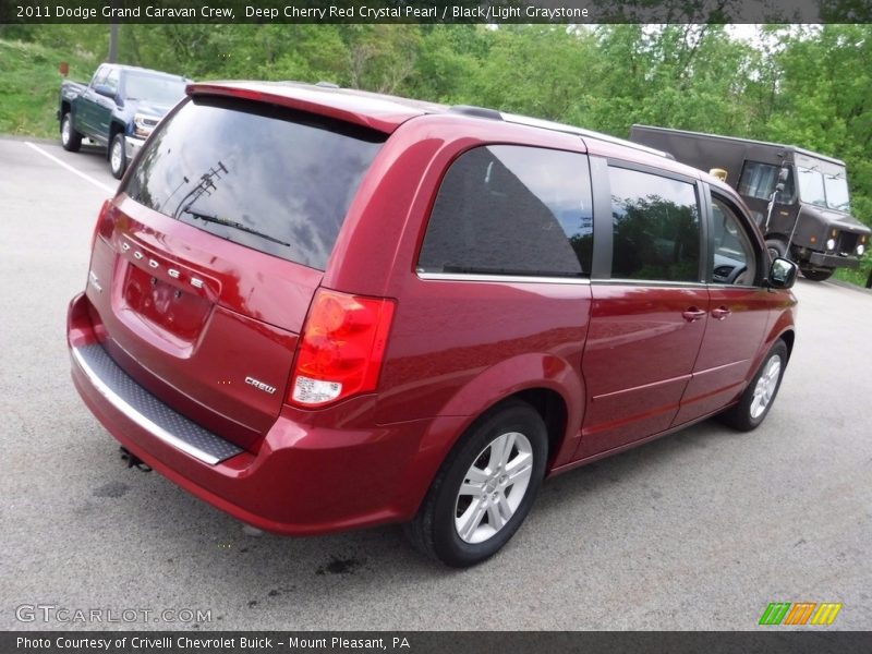 Deep Cherry Red Crystal Pearl / Black/Light Graystone 2011 Dodge Grand Caravan Crew