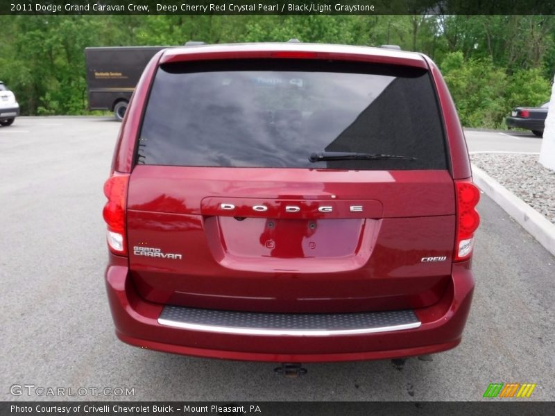 Deep Cherry Red Crystal Pearl / Black/Light Graystone 2011 Dodge Grand Caravan Crew