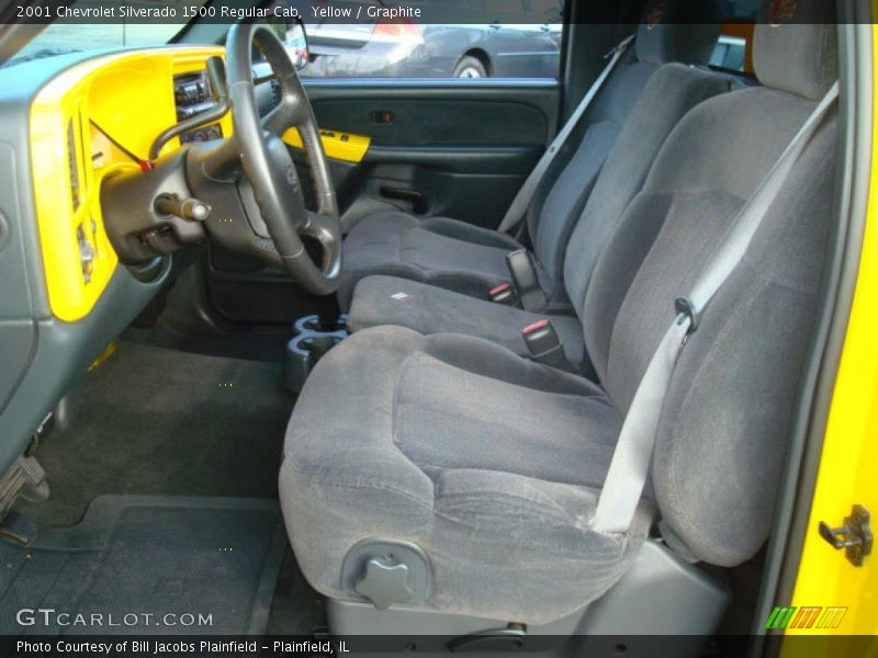 Yellow / Graphite 2001 Chevrolet Silverado 1500 Regular Cab