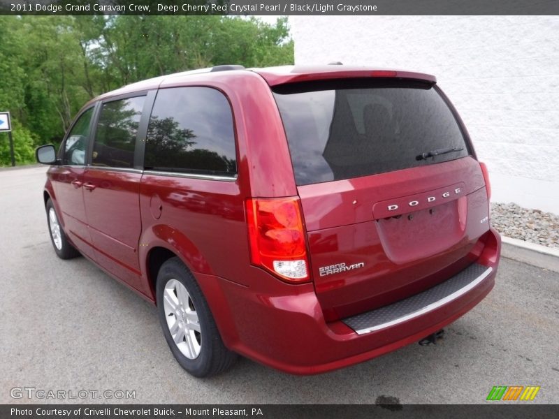 Deep Cherry Red Crystal Pearl / Black/Light Graystone 2011 Dodge Grand Caravan Crew