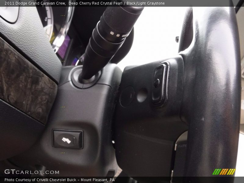 Deep Cherry Red Crystal Pearl / Black/Light Graystone 2011 Dodge Grand Caravan Crew