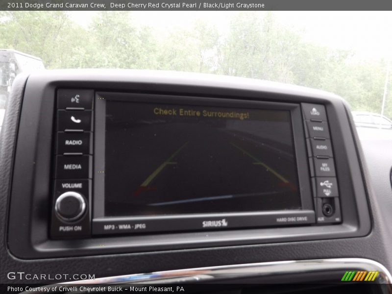 Deep Cherry Red Crystal Pearl / Black/Light Graystone 2011 Dodge Grand Caravan Crew