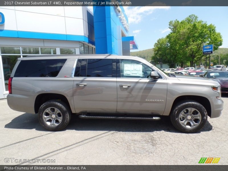 Pepperdust Metallic / Jet Black/Dark Ash 2017 Chevrolet Suburban LT 4WD