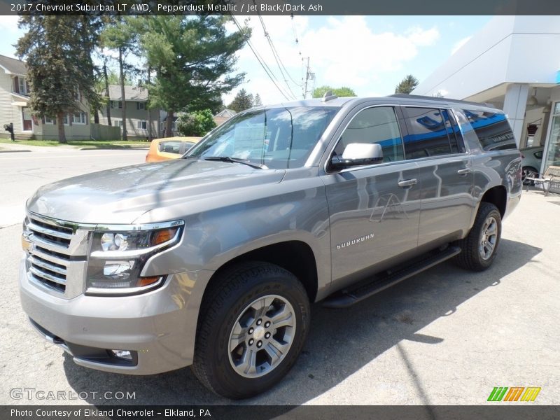Pepperdust Metallic / Jet Black/Dark Ash 2017 Chevrolet Suburban LT 4WD