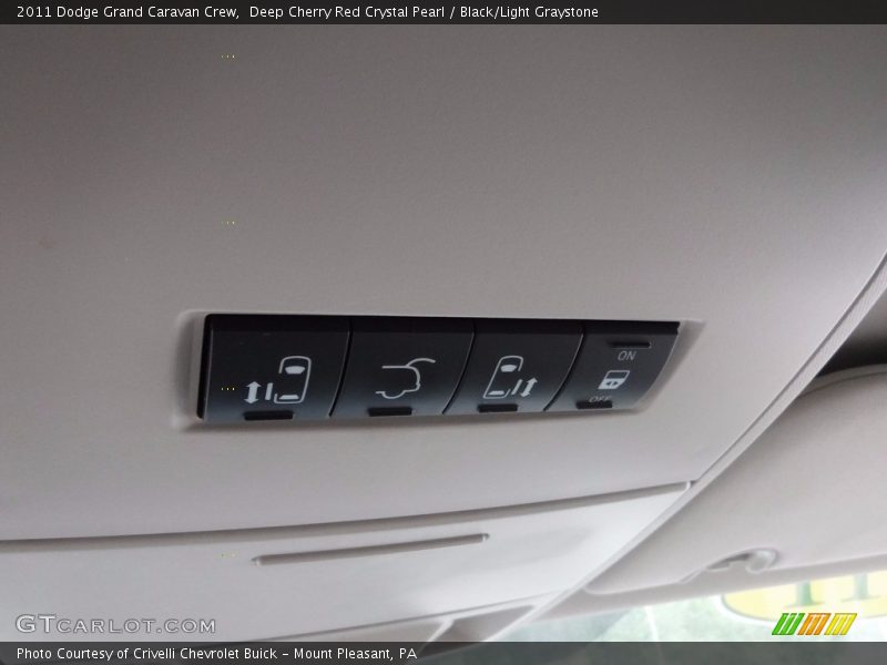 Deep Cherry Red Crystal Pearl / Black/Light Graystone 2011 Dodge Grand Caravan Crew